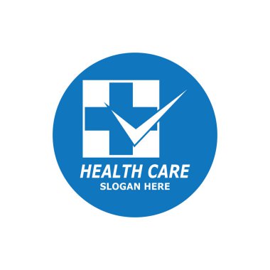 Sağlık Hizmeti Teknolojisi Sembolü Vektör Şablonu İllüstrasyonu