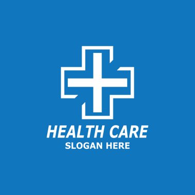 Sağlık Hizmeti Teknolojisi Sembolü Vektör Şablonu İllüstrasyonu