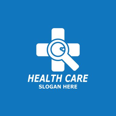 Sağlık Hizmeti Teknolojisi Sembolü Vektör Şablonu İllüstrasyonu