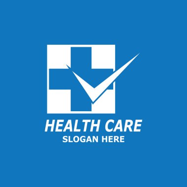 Sağlık Hizmeti Teknolojisi Sembolü Vektör Şablonu İllüstrasyonu