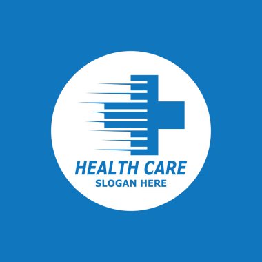Sağlık Hizmeti Teknolojisi Sembolü Vektör Şablonu İllüstrasyonu