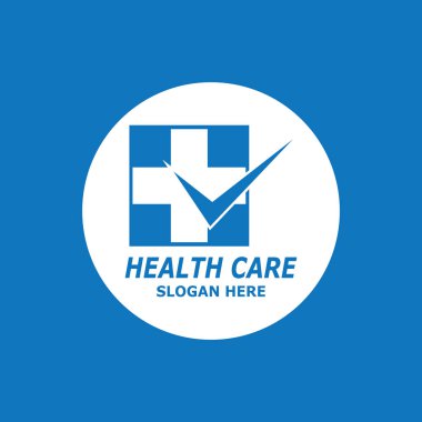 Sağlık Hizmeti Teknolojisi Sembolü Vektör Şablonu İllüstrasyonu