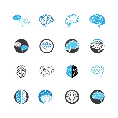 Çizgi sanatı ile betimleme beyin sembolü