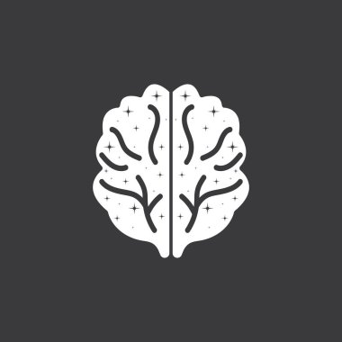 Çizgi sanatı ile betimleme beyin sembolü