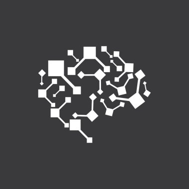 Çizgi sanatı ile betimleme beyin sembolü