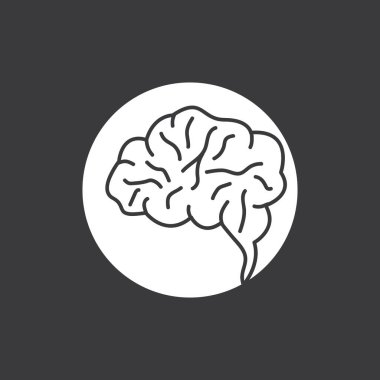 Çizgi sanatı ile betimleme beyin sembolü