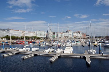 La coruna port, coruna, Galiçya, İspanya