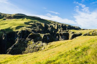  Fjadrargljufur canyon in the south of Iceland. clipart