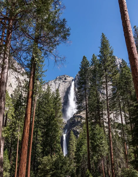 Yosemite Falls Upper Lower California Usa — Zdjęcie stockowe