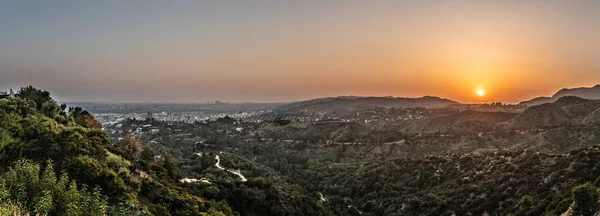 Sunset Los Angeles California Usa View Griffith Observatory — Photo