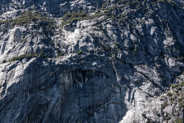 Granite Rock Face Yosemite National Park California Detailed Close Shot — Zdjęcie stockowe