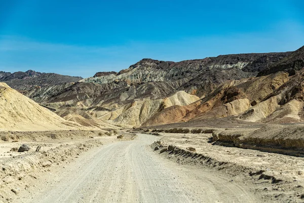 Driving Througth Twenty Mule Canyon Death Valley Usa — Stockfoto