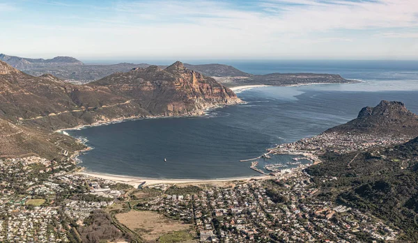 Hout Bay Cape Town South Africa Aerial View Shot Helicopter 图库图片