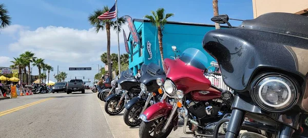 Daytona Beach Bike Week 2023 Background Щорічний Фестиваль Весняних Мотоциклів — стокове фото