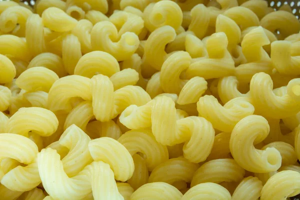 Primer Plano Pasta Gimlet Amarilla Vista Superior —  Fotos de Stock