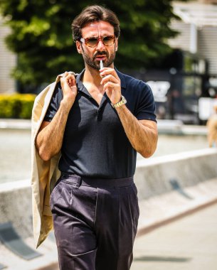 16 Haziran 2022 Floransa 'da Giorgio Giangiulio sokakta.