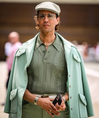 FLORENCE, Italya- 16 Haziran 2022: Floransa 'da Ulisses de Melo.