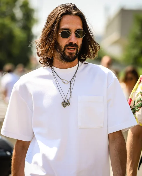 stock image MILAN, Italy- June 18 2022: Men on the street in Milan.