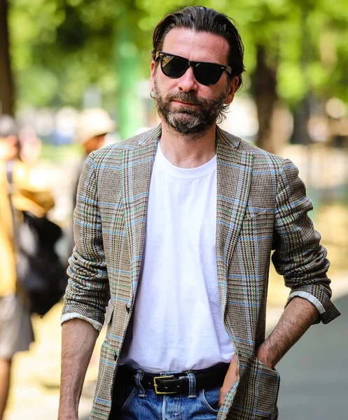 stock image MILAN, Italy- June 18 2022: Luca Roscini on the street in Milan.