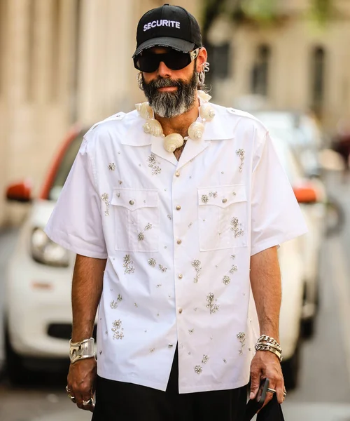 stock image MILAN, Italy- June 20 2022: Graziano Di Cintio on the street in Milan.