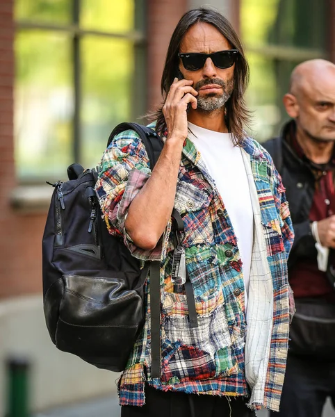 stock image MILAN, Italy- September 21 2022: Alberto Ferrante on the street in Milan.