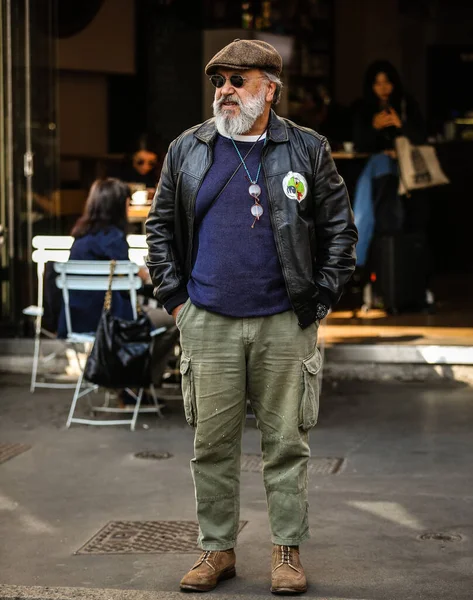 stock image MILAN, Italy- September 23 2022: Gianni Fontana on the street in Milan.