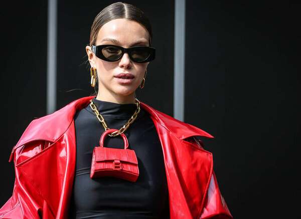 MILAN, Italy- September 23 2022: Women on the street in Milan.