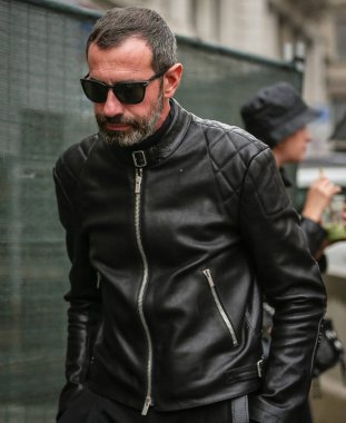 MILAN, Italy- 24 Eylül 2022 Giampietro Baudo Milano 'da sokakta.