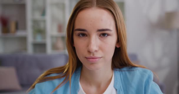 Wajah Cantik Potret Pengusaha Wanita Muda Dengan Sukses Kesempatan Dan — Stok Video