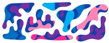 Bedava kütle şekilleri. Soyut amip şekilleri, serbest organik elementler