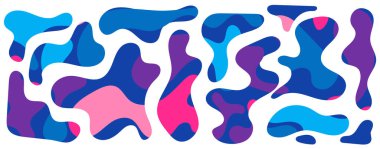 Bedava kütle şekilleri. Soyut amip şekilleri, serbest organik elementler