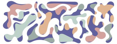 Bedava kütle şekilleri. Soyut amip şekilleri, serbest organik elementler