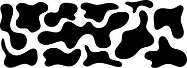 Bedava kütle şekilleri. Soyut amip şekilleri, serbest organik elementler