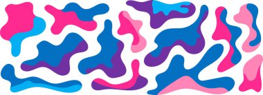 Bedava kütle şekilleri. Soyut amip şekilleri, serbest organik elementler