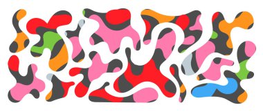 Bedava kütle şekilleri. Soyut amip şekilleri, serbest organik elementler