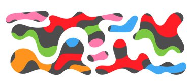 Bedava kütle şekilleri. Soyut amip şekilleri, serbest organik elementler