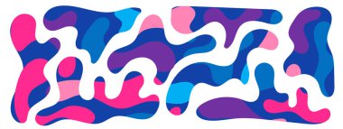 Bedava kütle şekilleri. Soyut amip şekilleri, serbest organik elementler