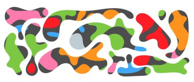 Bedava kütle şekilleri. Soyut amip şekilleri, serbest organik elementler