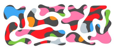 Bedava kütle şekilleri. Soyut amip şekilleri, serbest organik elementler