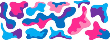 Bedava kütle şekilleri. Soyut amip şekilleri, serbest organik elementler