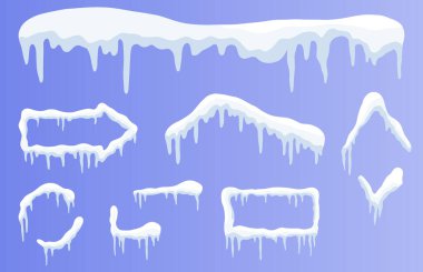 Çeşitli kar şekilleri yumuşak mavi bir zemine asılarak şenlikli bir atmosfer yaratır. Kış temaları için mükemmel. Bu buzlu dekorasyonlar tatil tasarımlarını ve kutlamaları geliştirebilir..