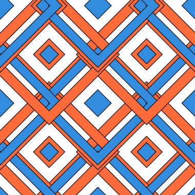 Art deco kusursuz desen. Retro çizgi sanat dokusu. Tarz Geometrik Arkaplanının Vektör İllüstrasyonu.