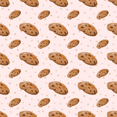 Tatlı suluboya Noel kusursuz desen. Elle çizilmiş Noel kurabiyesi süsü.