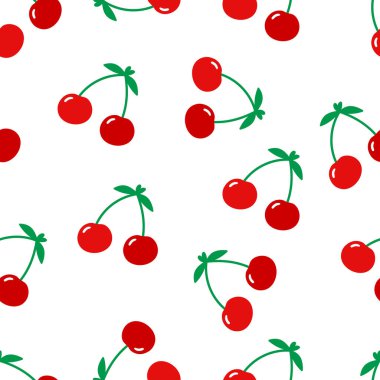 Kirazsız kirazsız, şirin böğürtlenli, az miktarda. Yaz tekstil ürünleri, çocuk giysileri ve taze meyve temalı ambalaj kağıtları için ideal..