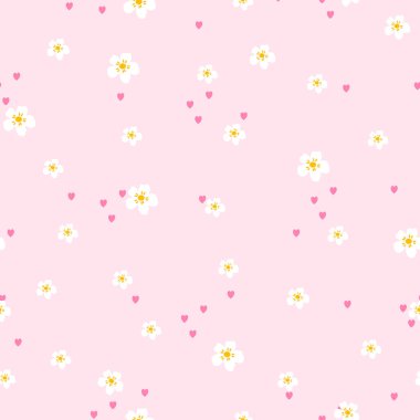 Kalpleri ve çiçekleri pastel biçiminde kusursuz desen. Bebek kıyafetleri, romantik tekstil ve bayram temalı ambalaj kağıdı için ideal..