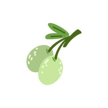 Elle çizilmiş zeytin dalının kırsal detaylar ve basit, minimal stil ile temsili temsili çizimi. Akdeniz mutfağı, organik gıda ve doğal ürün tasarımları için mükemmel..