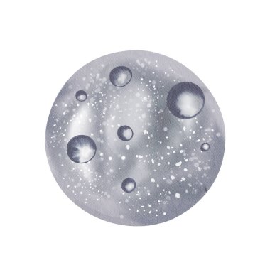 Şirin kawaii suluboya etiketi. Dolunay da var. Cadılar Bayramı dekorasyonları, bayram etiketleri ve ürkütücü sezon tasarımları için mükemmel..