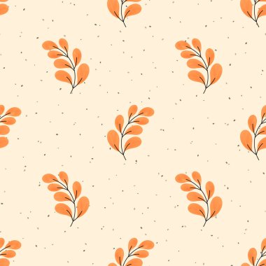 Sonbahar yapraklarının suluboya tarzında sade ve pürüzsüz bir şekli var. Mevsimlik çizimler, çocuk odası dekorasyonu, sonbahar tasarımları, tekstil için ideal..