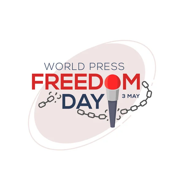 Παγκόσμια Ημέρα Ελευθερίας Του Τύπου Έννοια Banner Εορτασμός Διανυσματική Απεικόνιση — Διανυσματικό Αρχείο