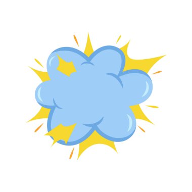 Duman efektli patlama efekti flaş çizgi roman çizimini patlattı